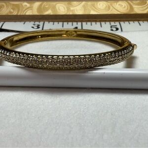 Gold tone crystals  bracelet